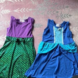 Presley Couture Disney Inspired girls dresses, size 4T/5T  (size 120)
